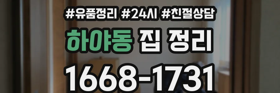 하야동 집 정리