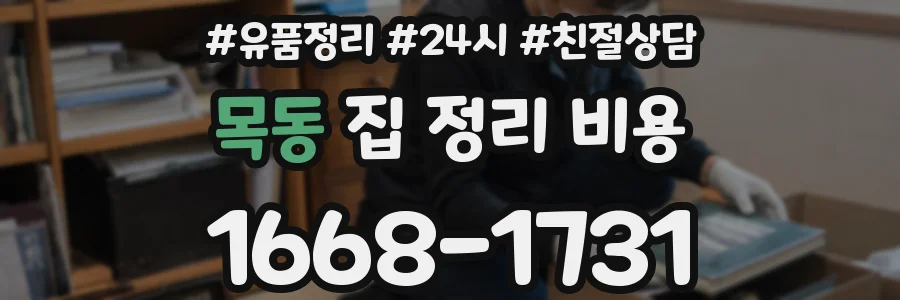 목동 집 정리 비용