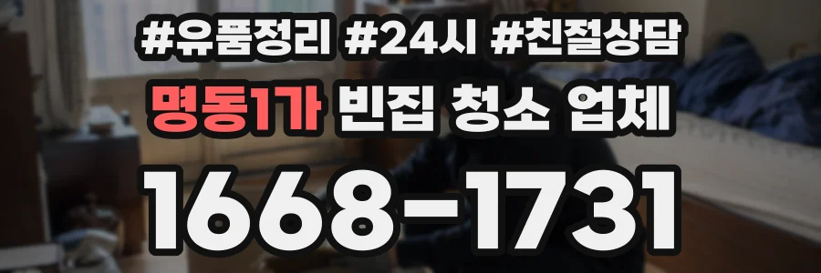 명동1가 빈집 청소 업체