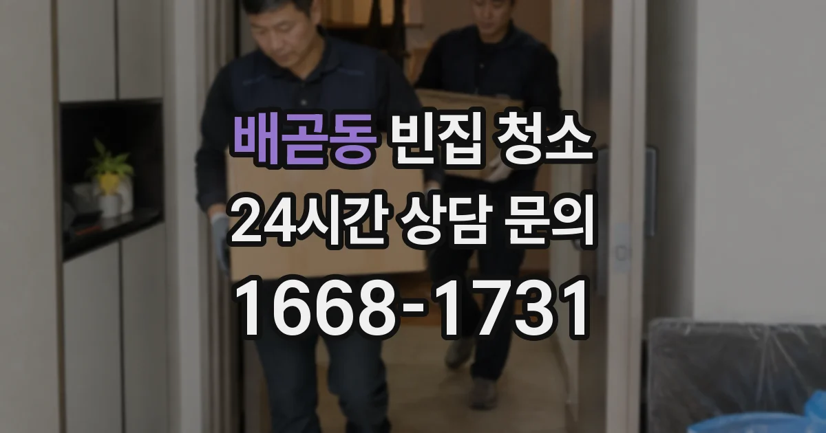 배곧동 빈집 청소