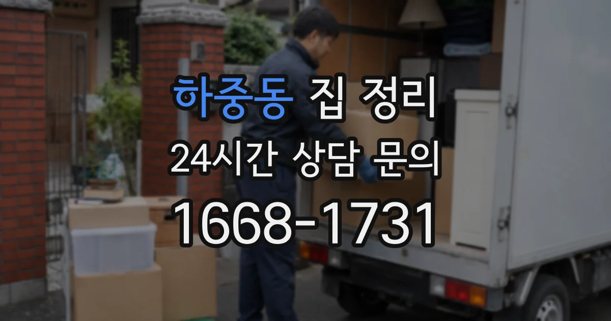 하중동 집 정리