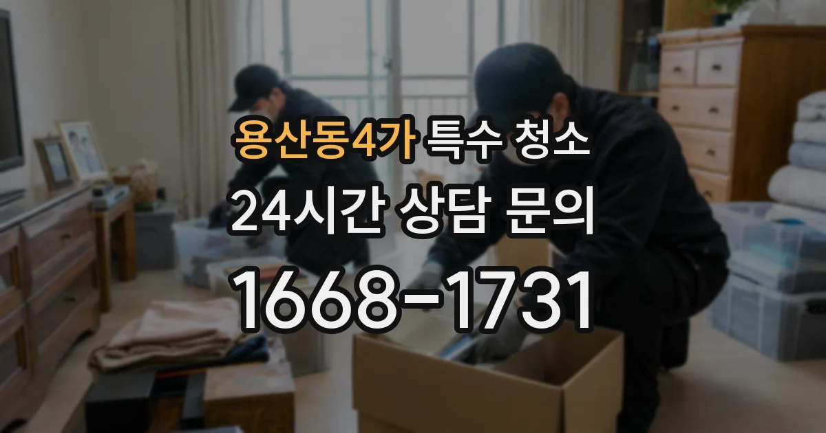 용산동4가 특수 청소