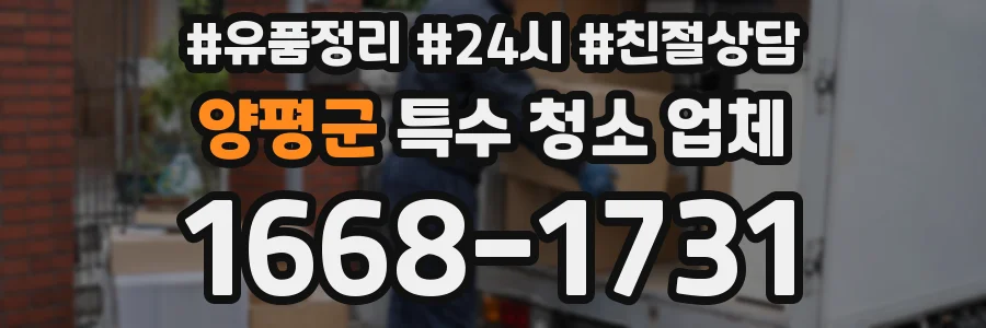 양평군 특수 청소 업체