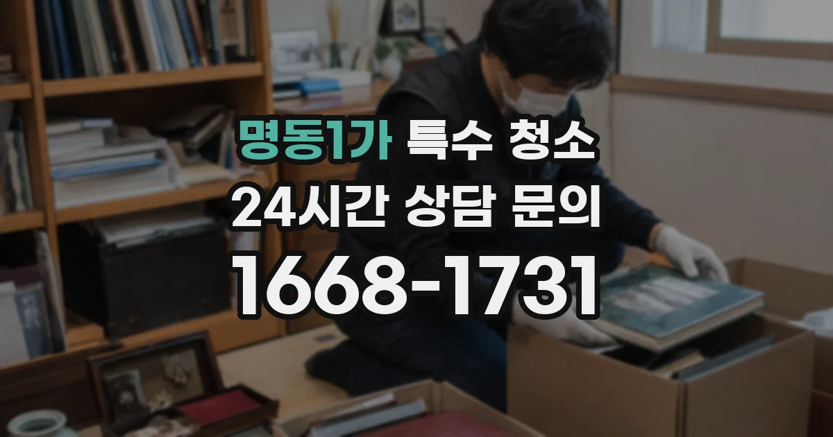 명동1가 특수 청소