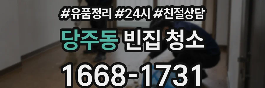 당주동 빈집 청소