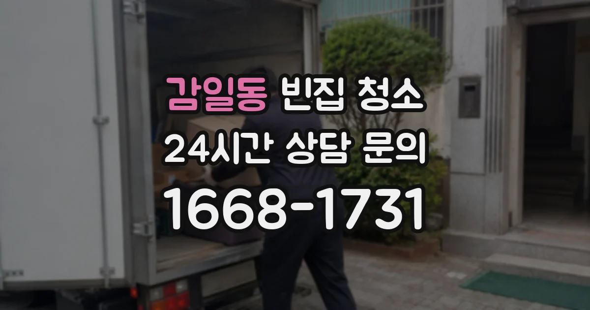 감일동 빈집 청소
