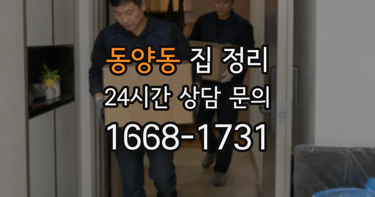 동양동 집 정리