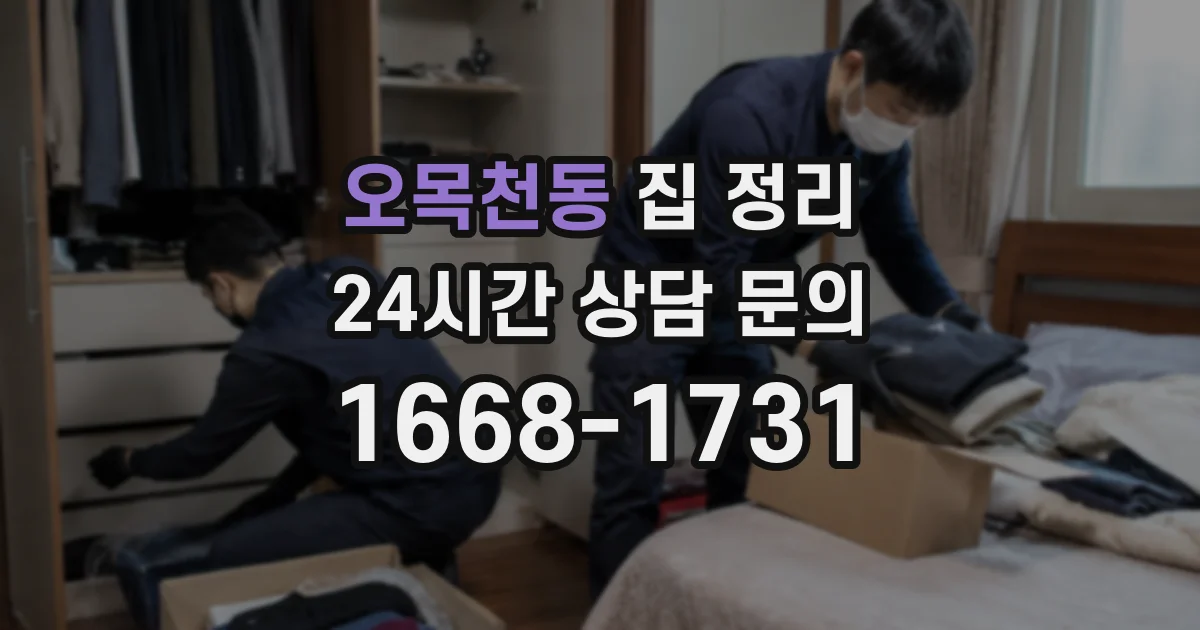 오목천동 집 정리