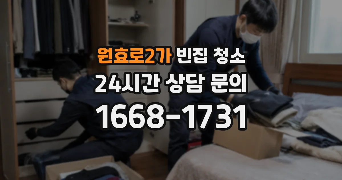 원효로2가 빈집 청소