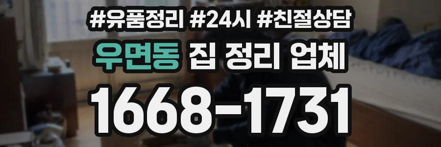 우면동 집 정리 업체