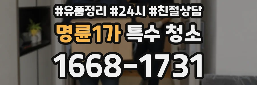 명륜1가 특수 청소