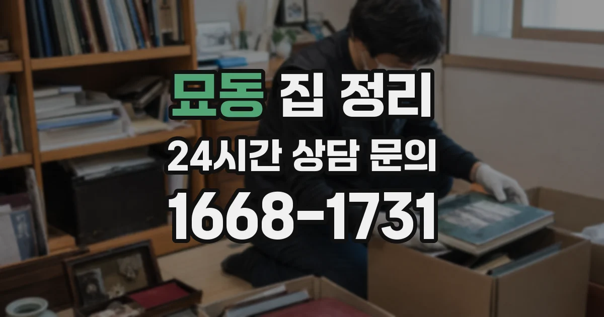묘동 집 정리