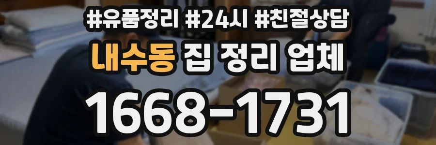 내수동 집 정리 업체