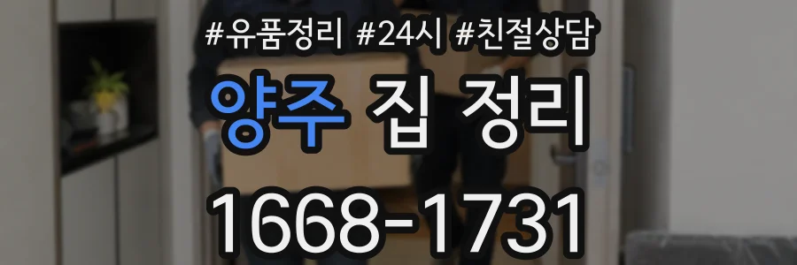 양주 집 정리