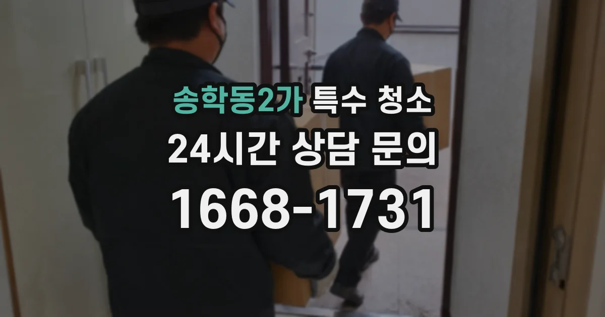 송학동2가 특수 청소