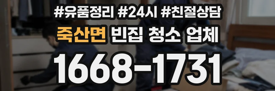 죽산면 빈집 청소 업체