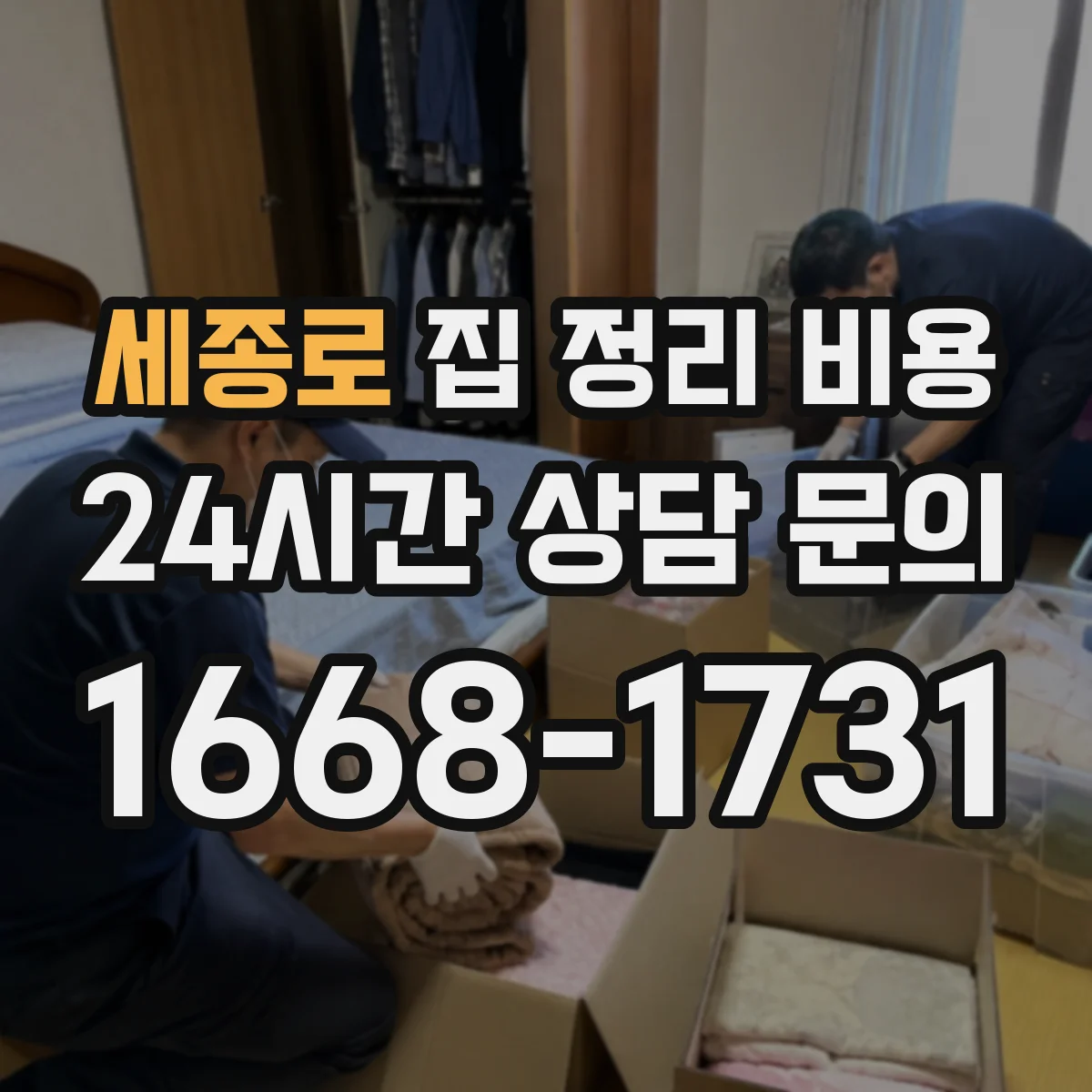 세종로 집 정리 비용