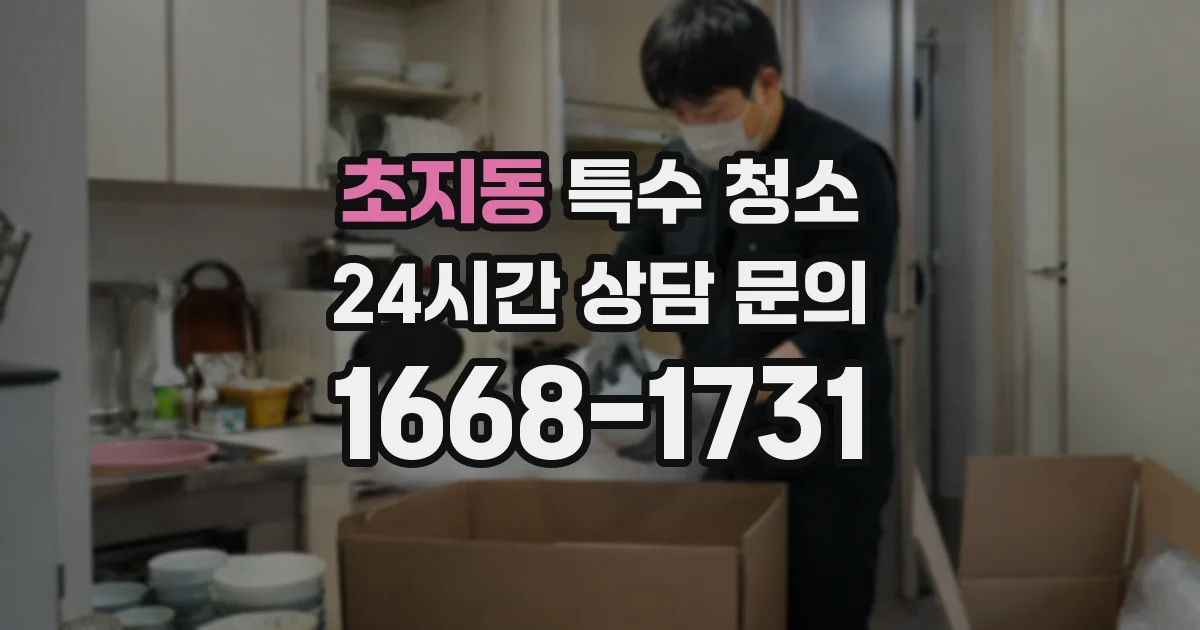 초지동 특수 청소