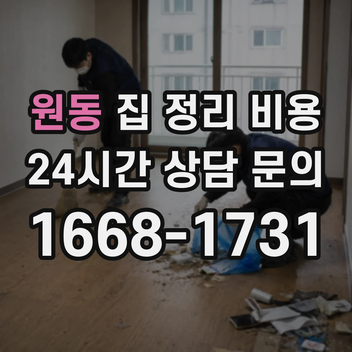 원동 집 정리 비용