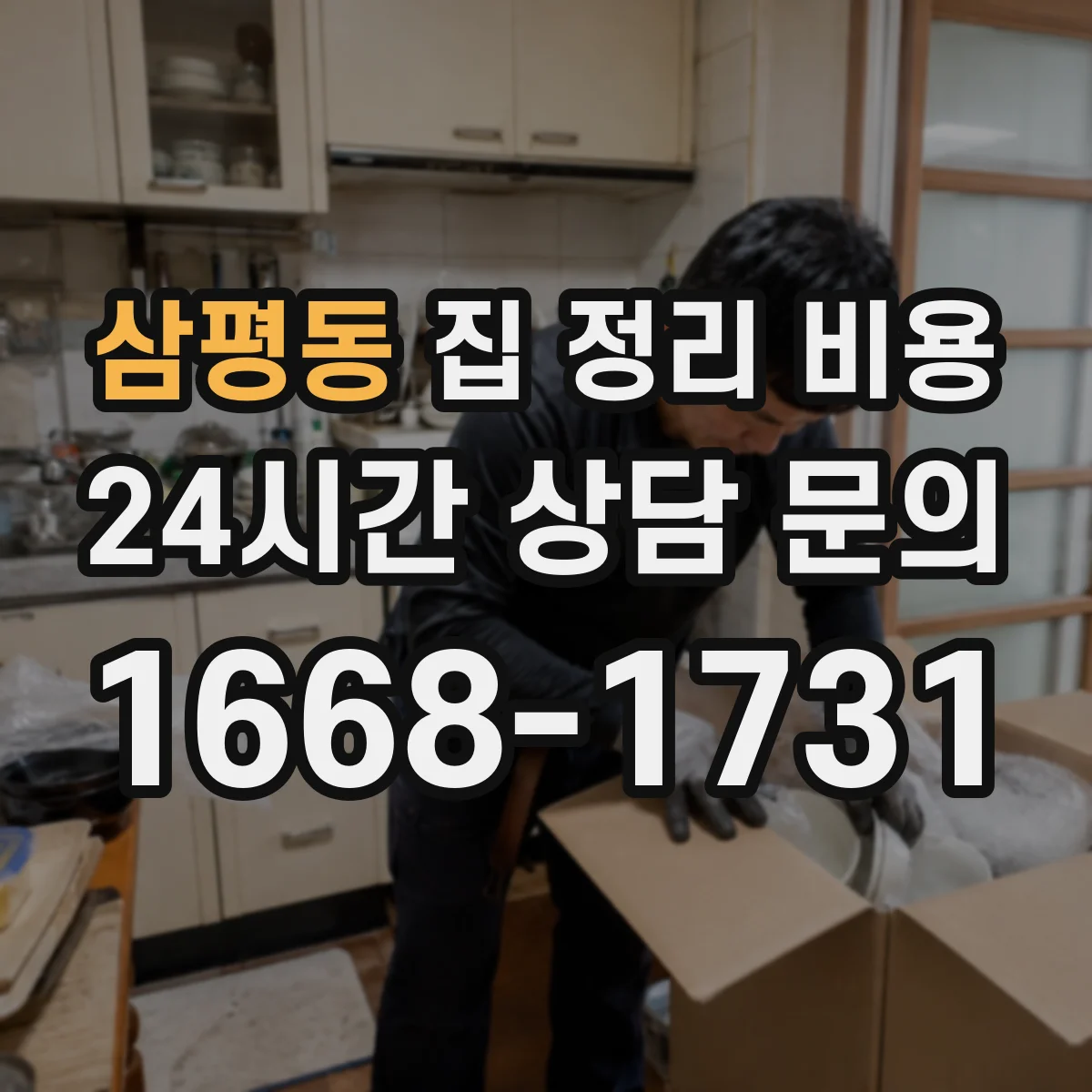 삼평동 집 정리 비용