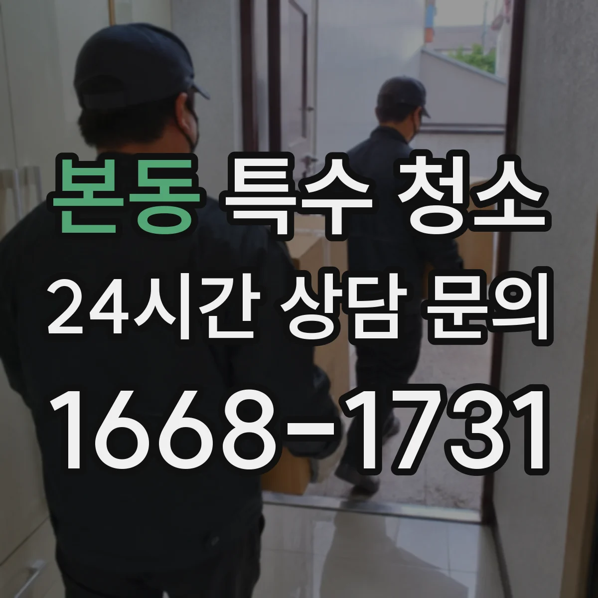 본동 특수 청소