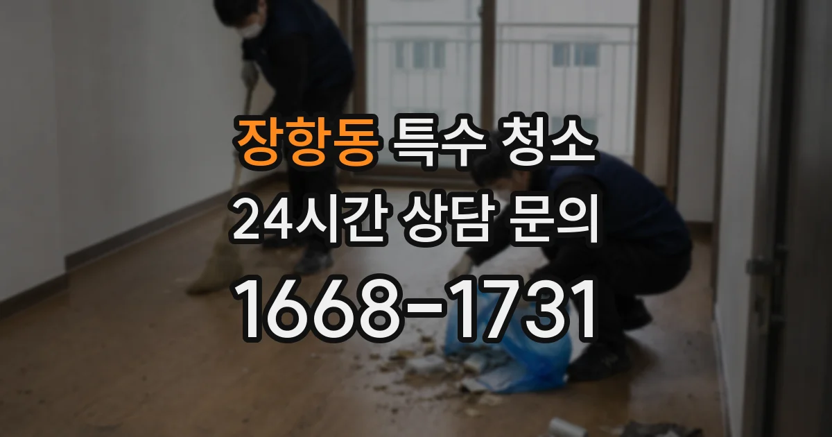 장항동 특수 청소