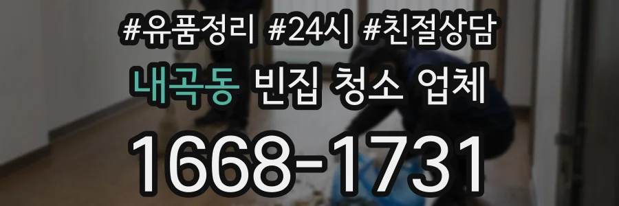 내곡동 빈집 청소 업체