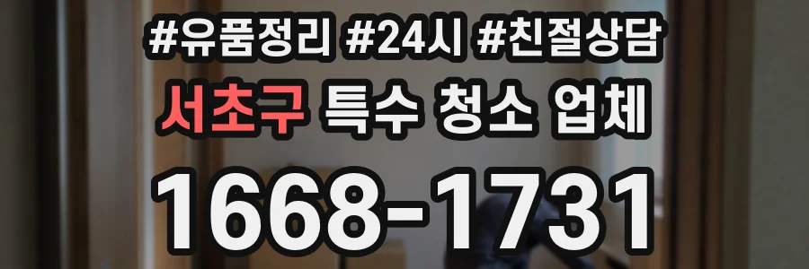 서초구 특수 청소 업체