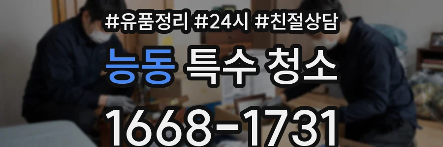 능동 특수 청소