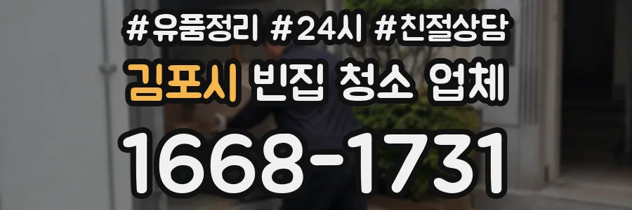 김포시 빈집 청소 업체