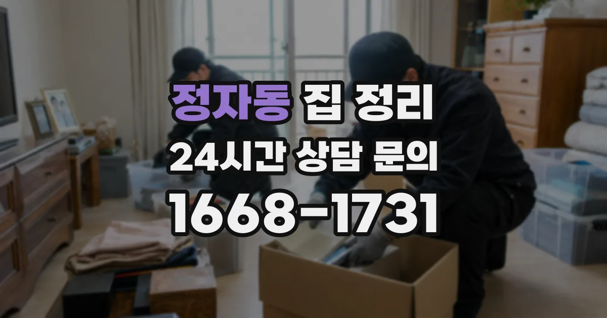 정자동 집 정리