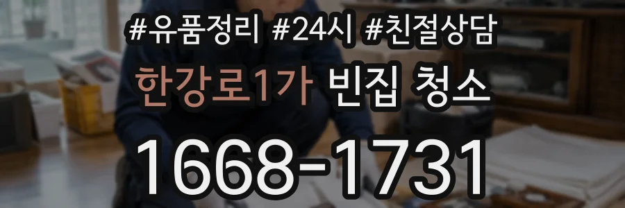 한강로1가 빈집 청소