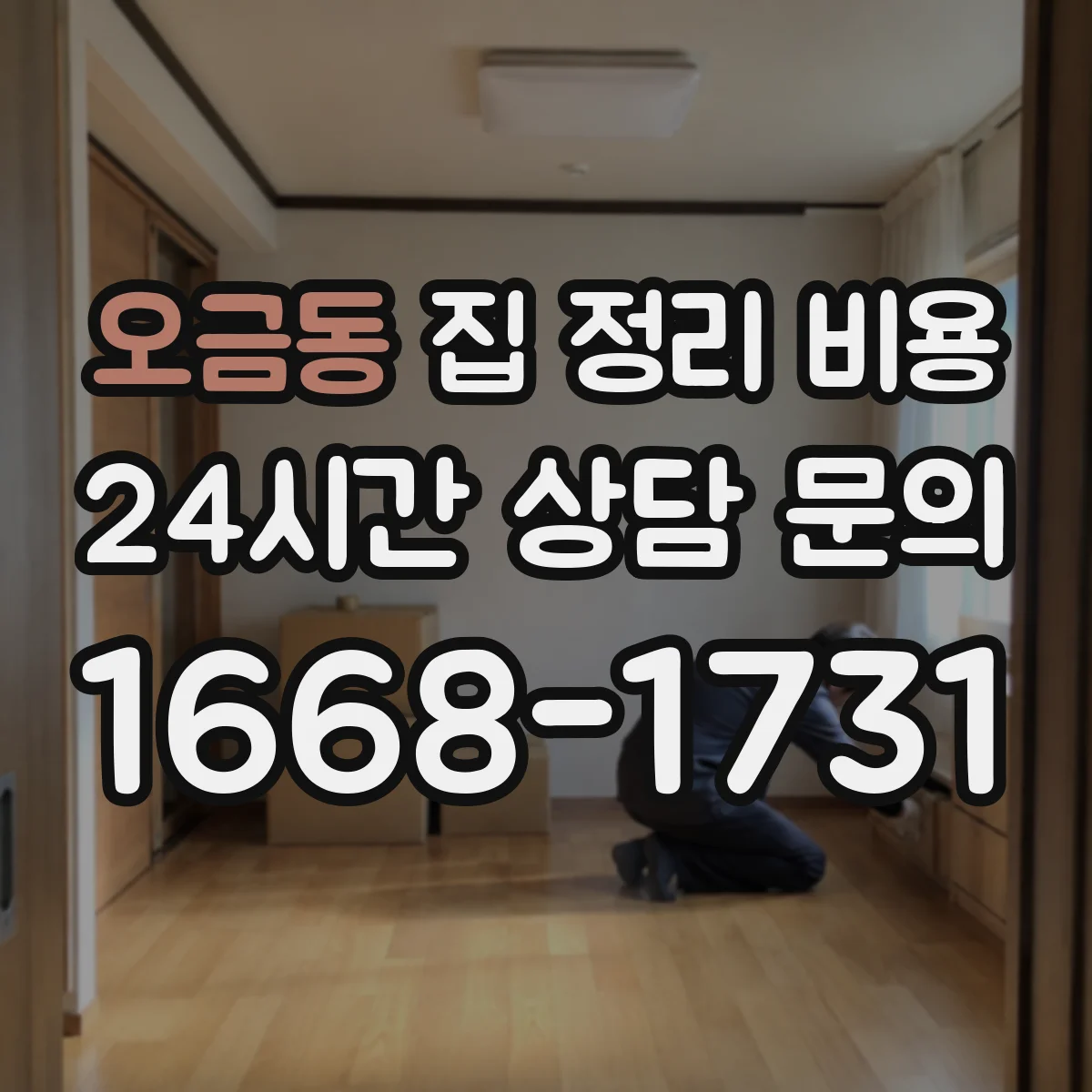 오금동 집 정리 비용