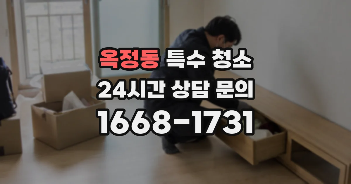 옥정동 특수 청소