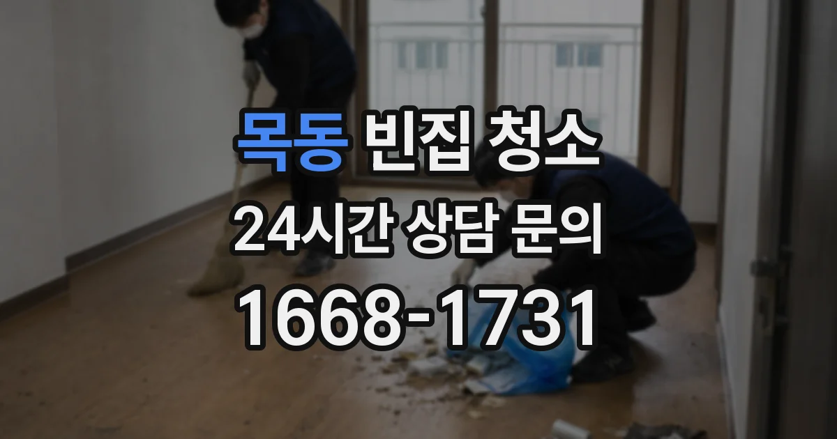 목동 빈집 청소