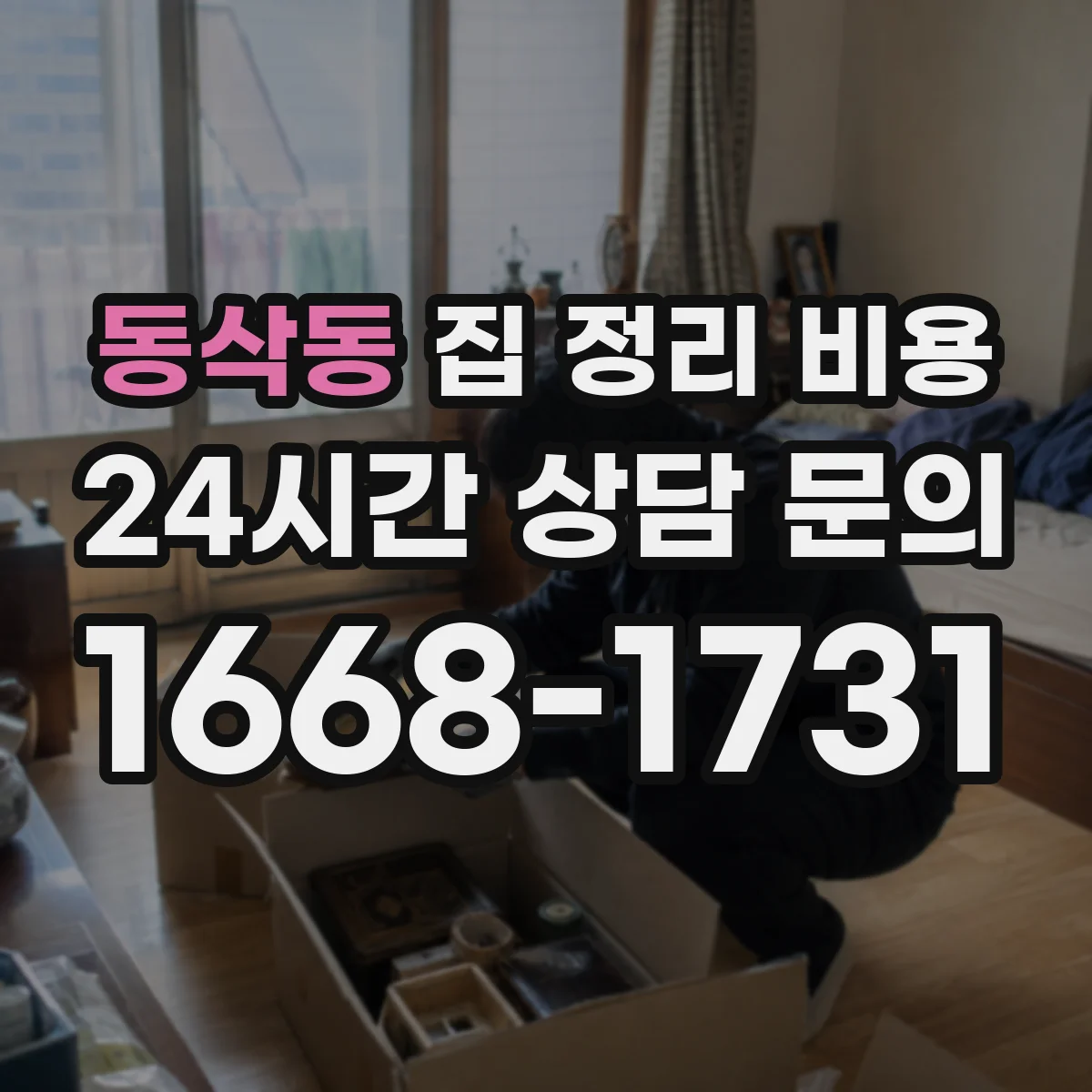 동삭동 집 정리 비용