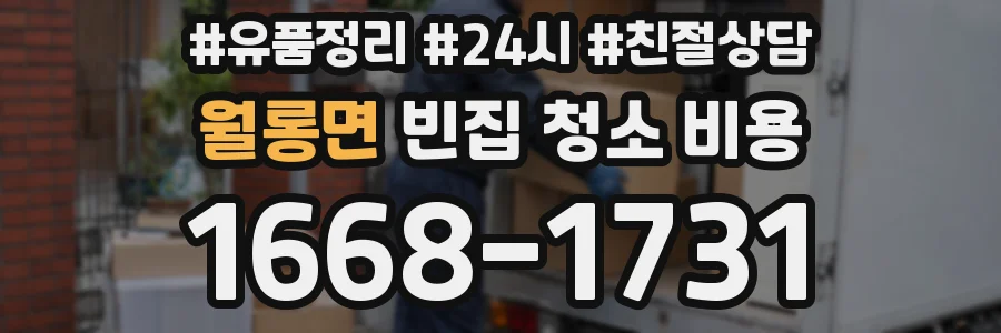 월롱면 빈집 청소 비용