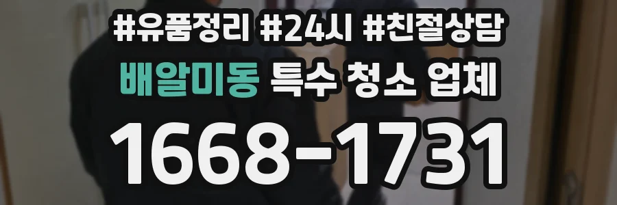 배알미동 특수 청소 업체