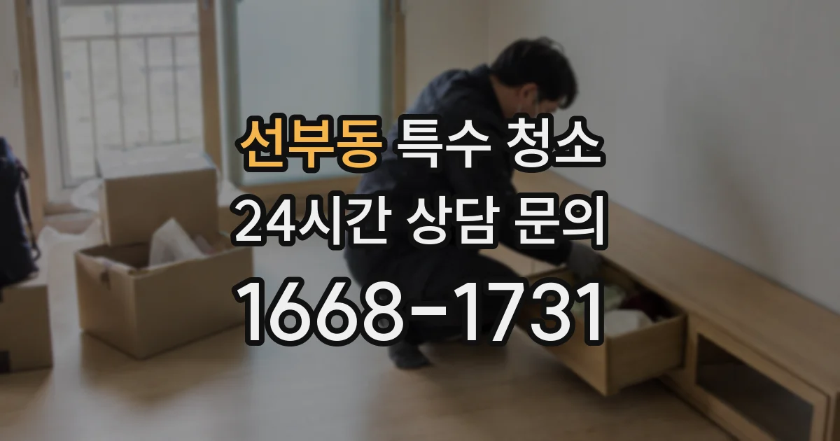 선부동 특수 청소