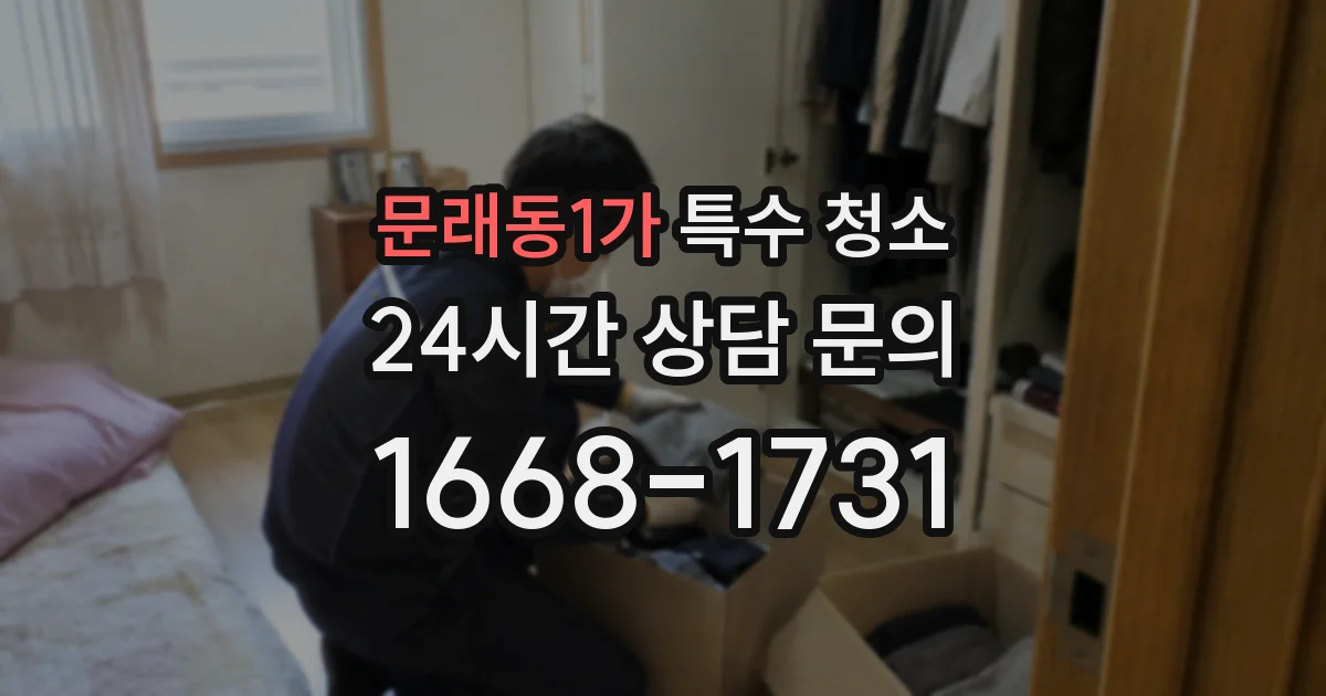 문래동1가 특수 청소