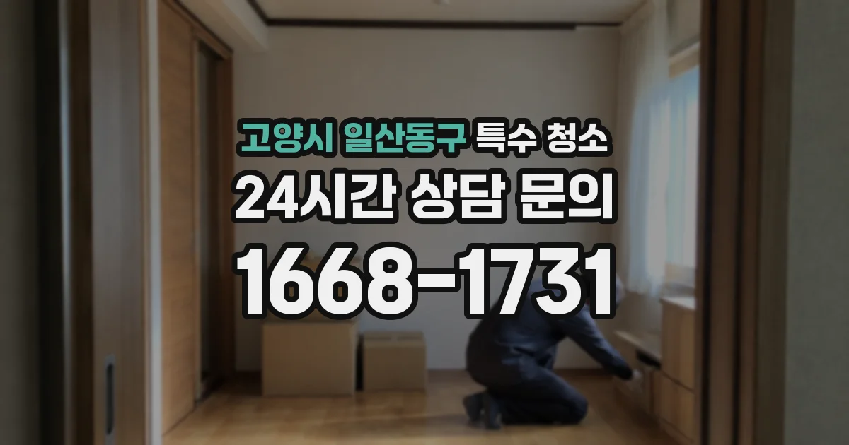 고양시 일산동구 특수 청소