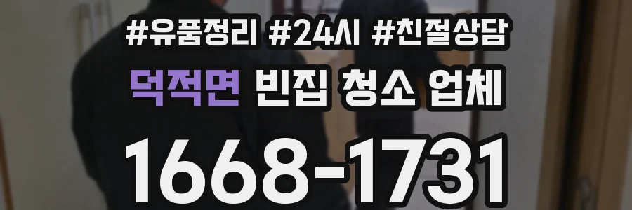 덕적면 빈집 청소 업체