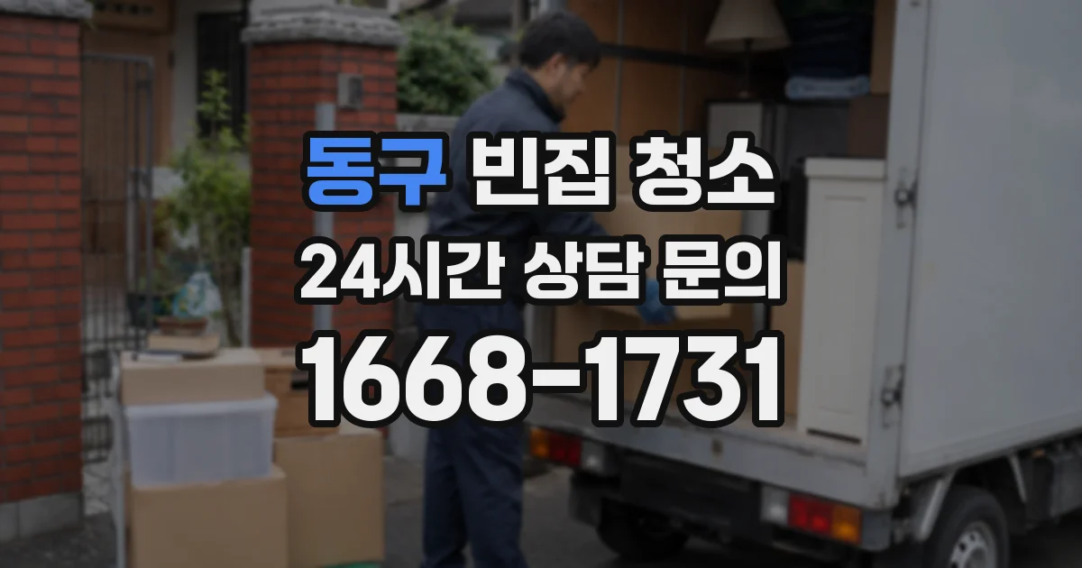 동구 빈집 청소