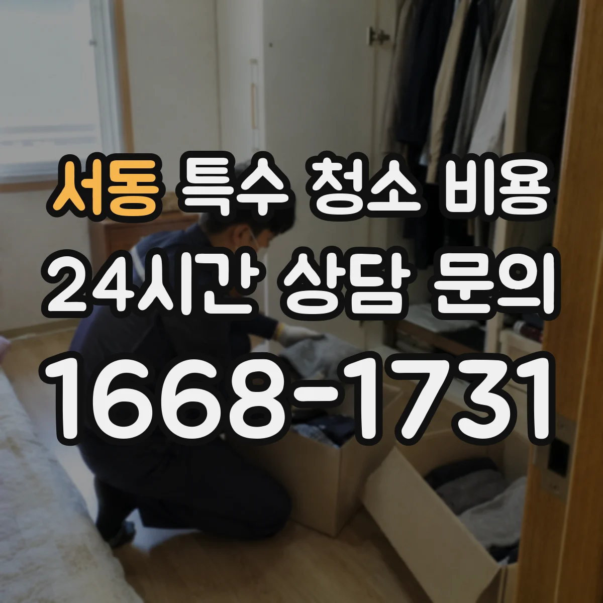 서동 특수 청소 비용