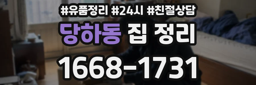 당하동 집 정리