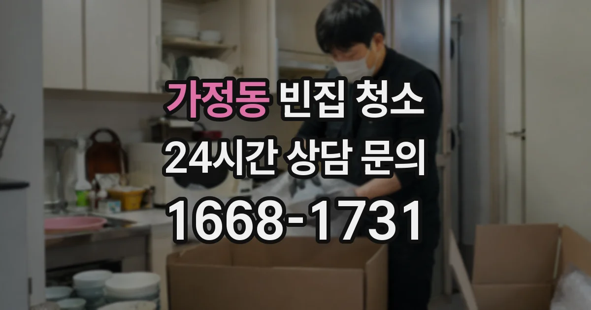 가정동 빈집 청소