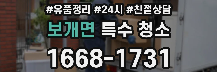 보개면 특수 청소