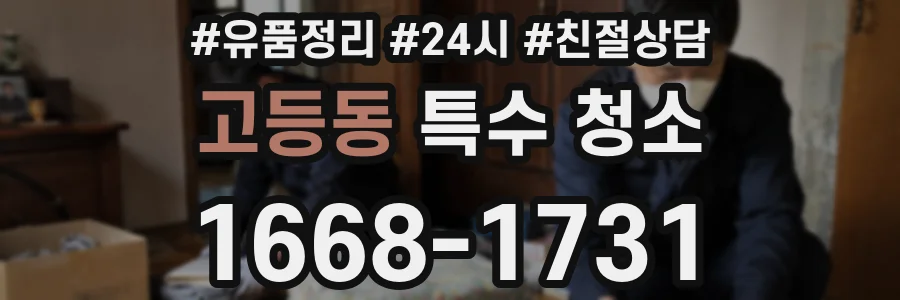 고등동 특수 청소