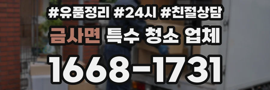 금사면 특수 청소 업체