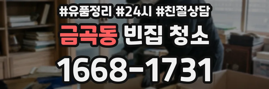금곡동 빈집 청소